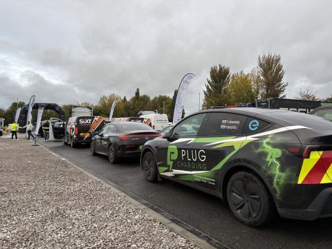 EV Rally Wales 2026 startline