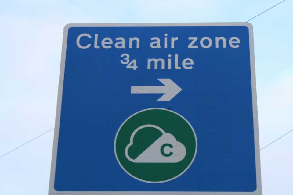 Clean air zone sign