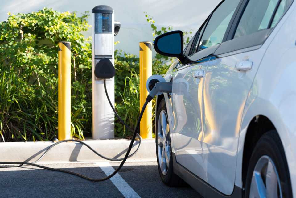 vehicle being charged