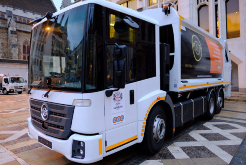 City of London electric refuse truck