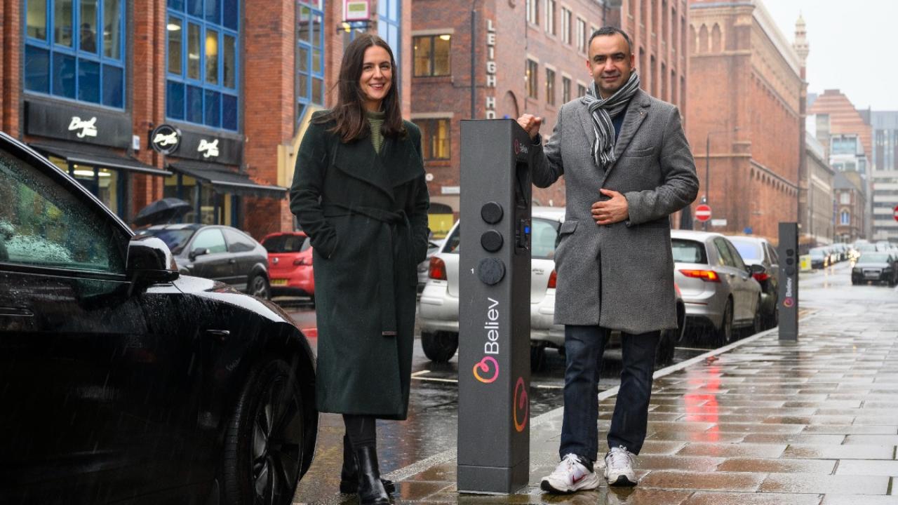 Lucy Day, Senior Account Manager at Believ, and Councillor Mohammed Rafique, Leeds