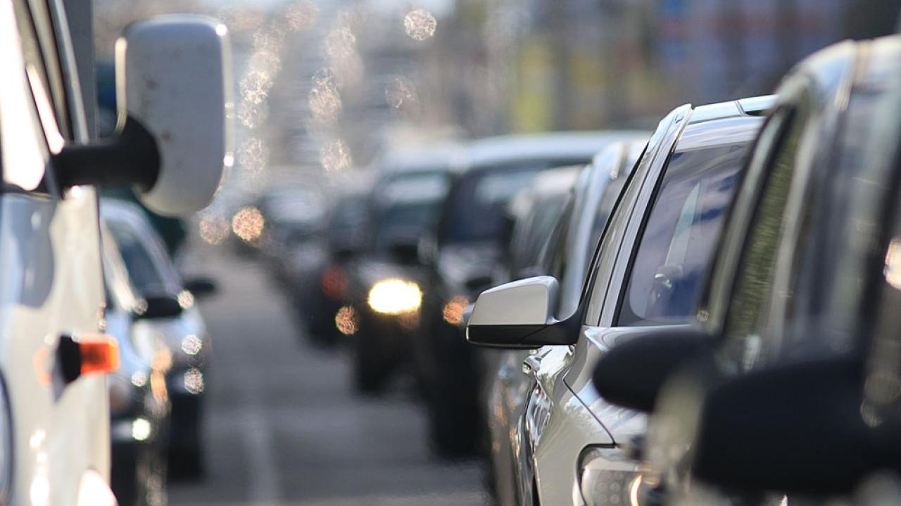 Cars on the road
