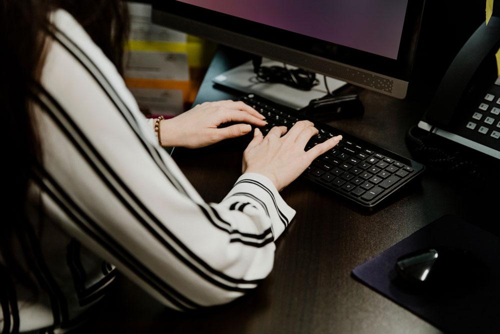 Woman on laptop