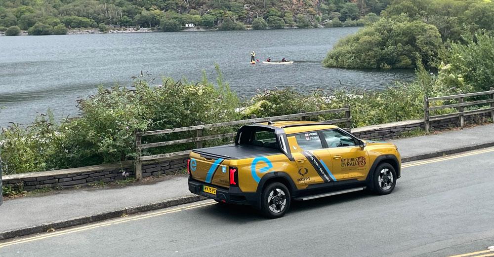 KGM Musso EV on the EV Rally 2026